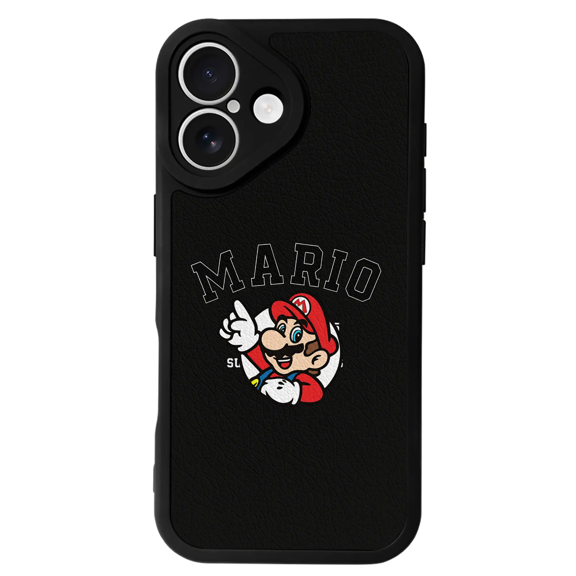 マリオ グッズ マリオ - IPhone 16シリーズ対応 ・ シリコンスマホケース ・ レザー調 ・ 高精度フィット ・ 耐衝撃 ・ ワイヤレス充電対応 ・ 精密カット